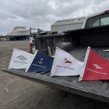 Branded boat flags with logo